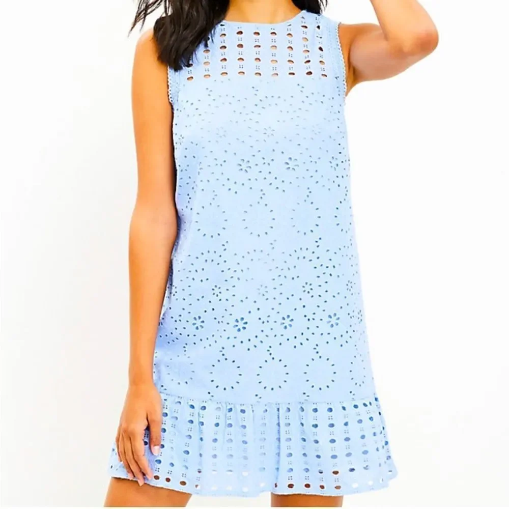 NWOT Loft Eyelet Dress - Picture 2 of 4